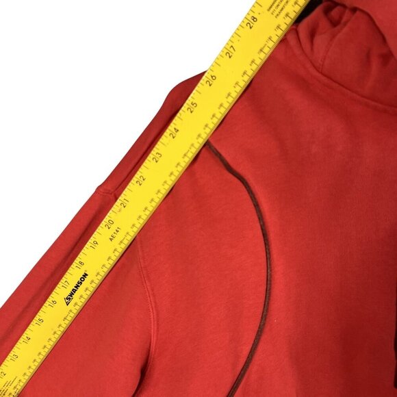 Nike Air Womens M Crimson Tracksuit Cropped Hoodie Joggers Athletic Lounge Set - Picture 10 of 16